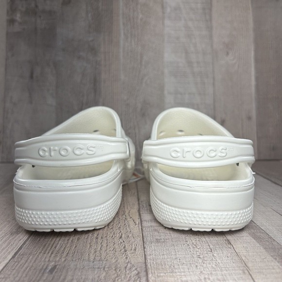 Crocs Baya Unisex Clog Shoes White Slip-On Men's Size 6 I Women's 8 10126-100 - Picture 6 of 12